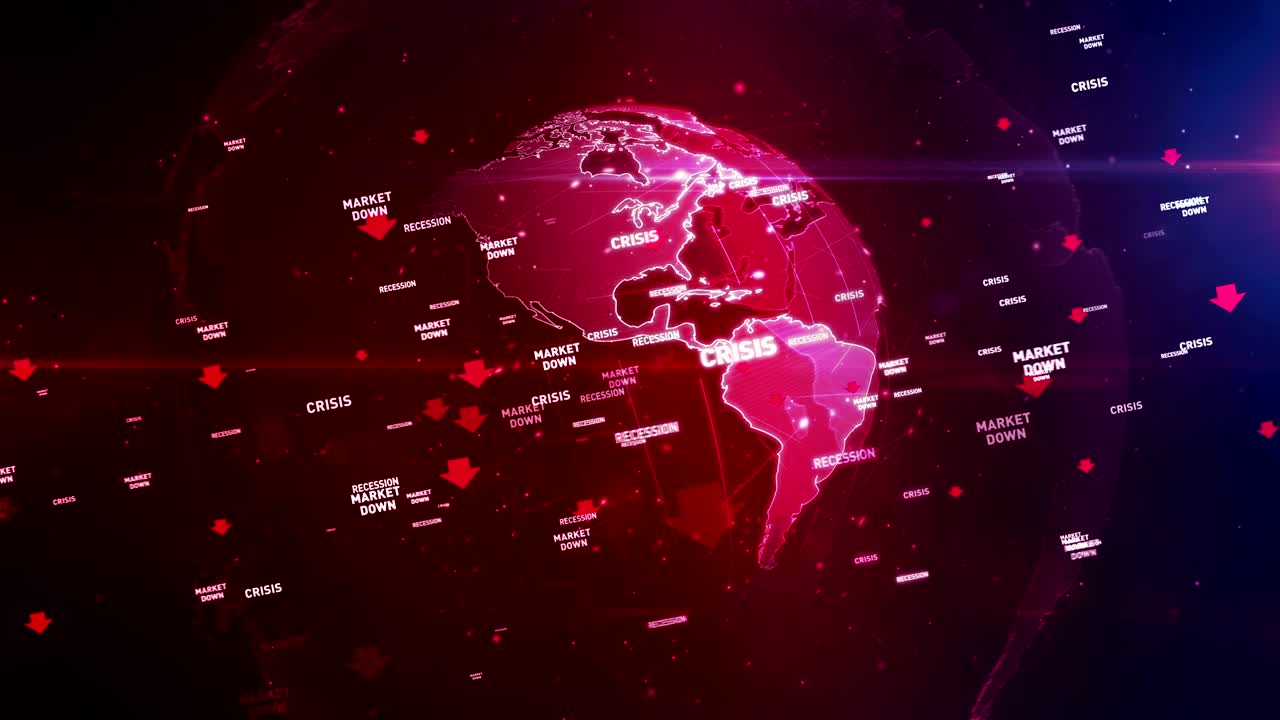 crisis financiera en el bucle mundial digital y el fondo sin fisuras