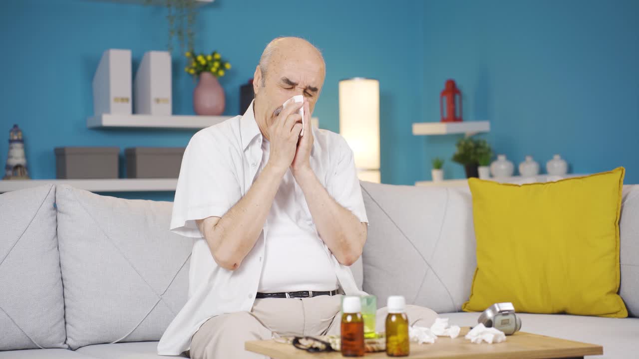 la secreción nasal.