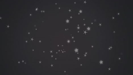 video generado digitalmente de estrellas brillantes contra un fondo negro