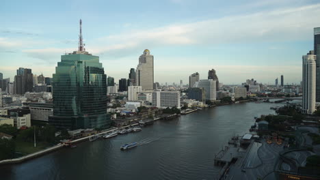 beautiful building architecture around bangkok city in thailand