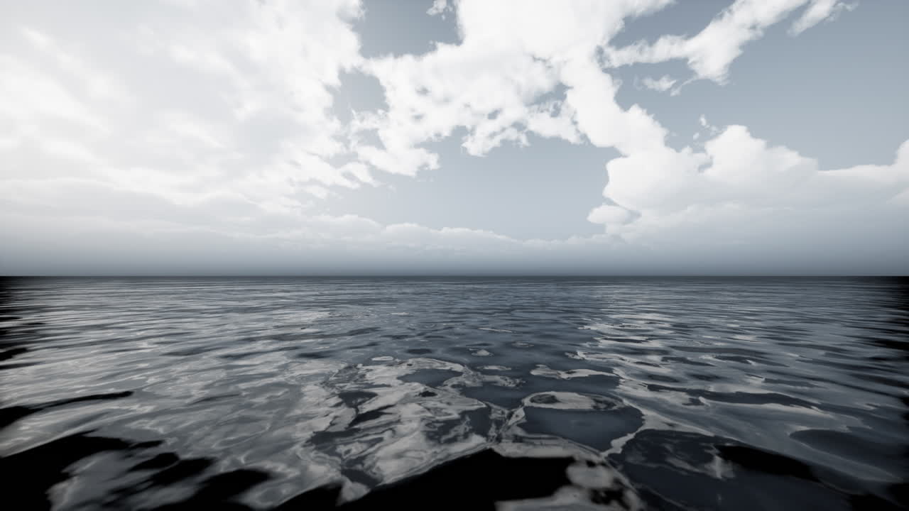 바다 위의 아침 안개