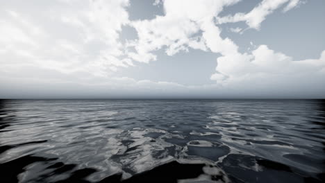morning fog over the sea