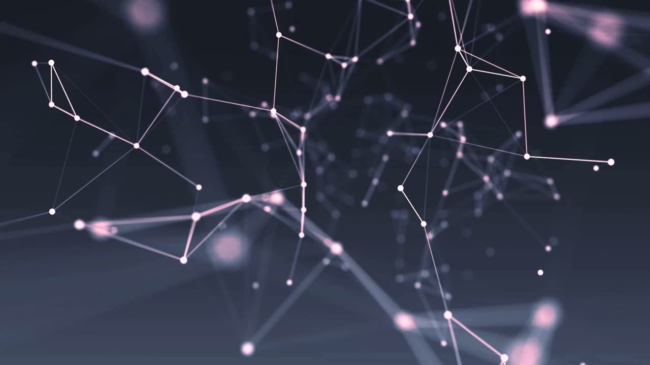 Abstrakt plexus-nettverk med glødende forbindelser og dataflyt