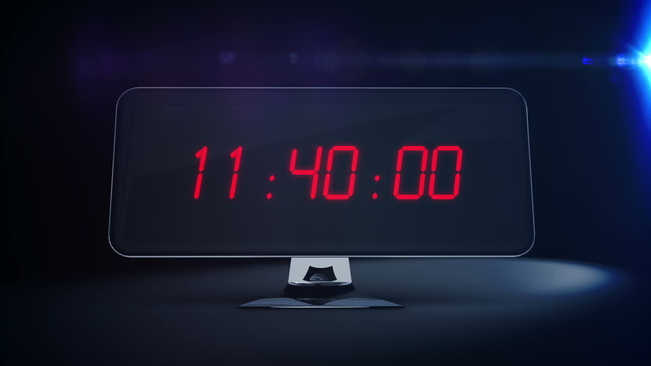 Countdown to 2015 on computer screen with fireworks 