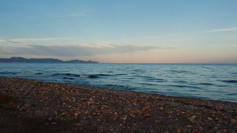 Calm-sunset-in-a-beach-without-sun