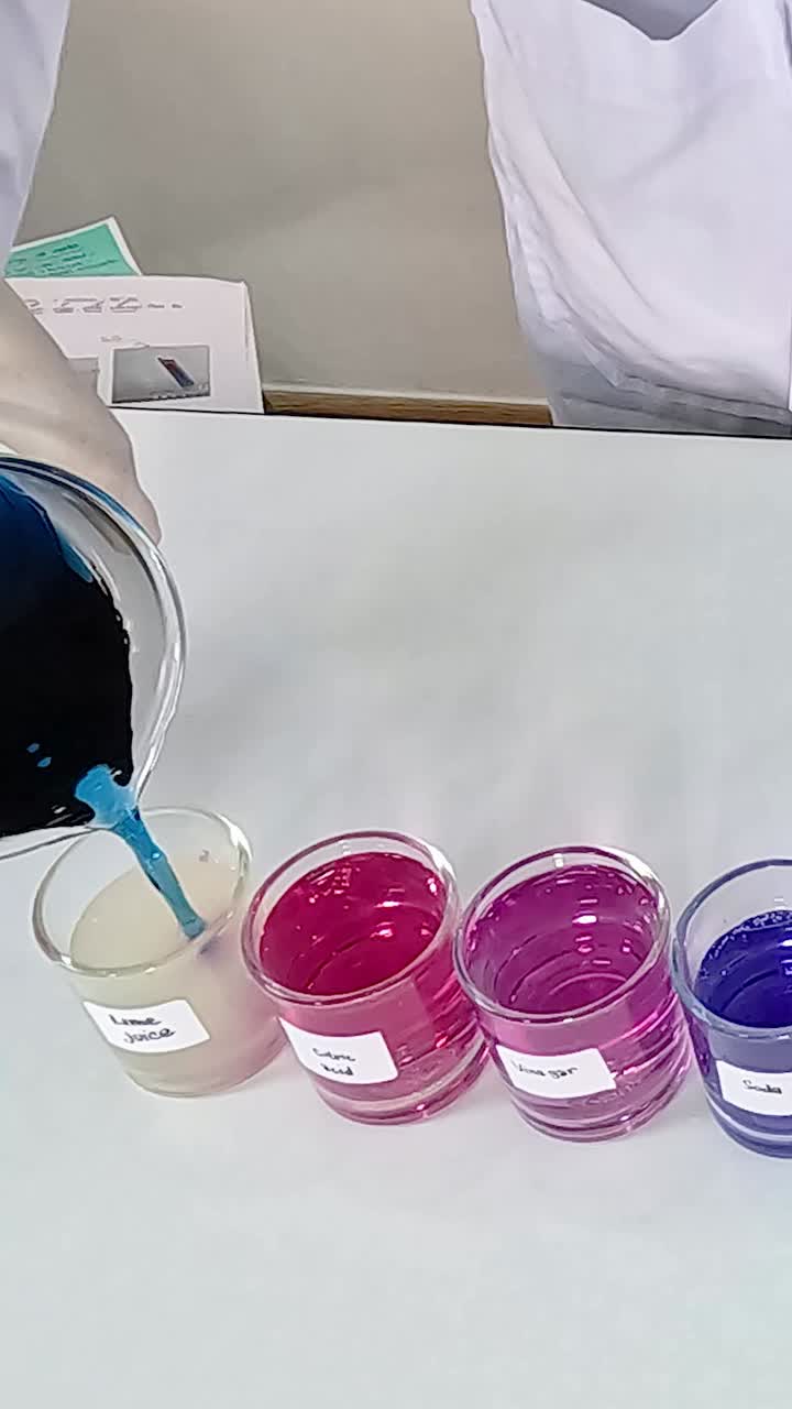 cambio de color con jugo de limón y flor de guisante