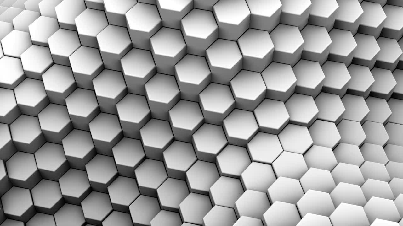 los hexágonos formaron una onda