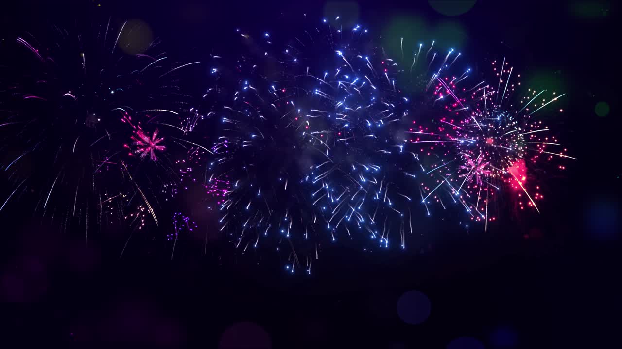 New years eve fireworks celebration of real fireworks abstract golden shining glowing fireworks show