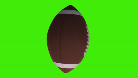 animated rugby ball spinning green screen video