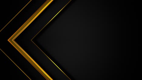 fondo geométrico abstracto negro y dorado