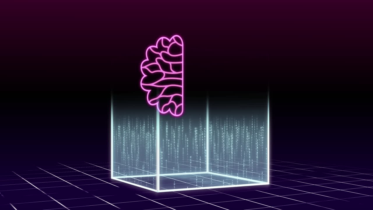 animación de un texto y procesamiento de datos sobre el cubo.