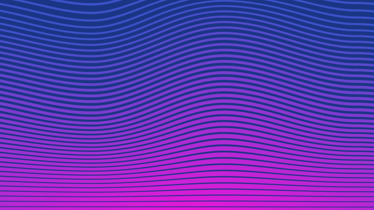 Blue-violet animated corporate background made of wave lines.