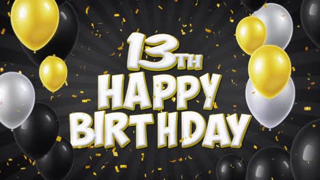 13th birthday celebration