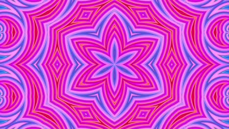 abstracto 3d sin costuras fondo brillante en 4k con cintas rojas y azules. rayas rojas y azul se mueven cíclicamente en geometría simple estilo creativo de dibujos animados. animación suave en bucle. 24 caleidoscopio