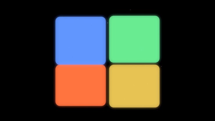 Abstract Animation of Expanding and Contracting Colorful Rectangles