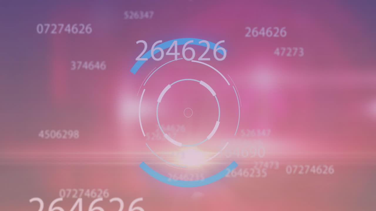 Animation of data processing over scope scanning