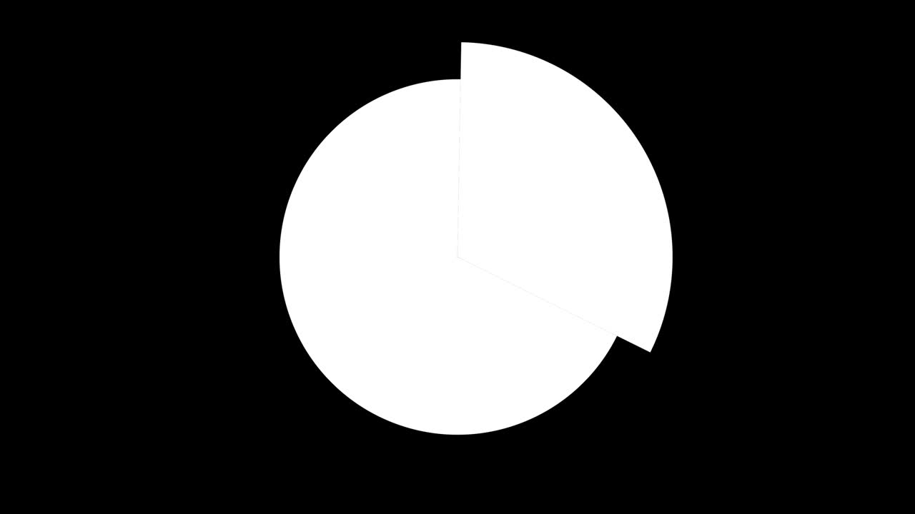 파이 차트 애니메이션, 퍼센트 서클 둥근 도 차트 인포그래픽, 색 배경에 다채로운 인포그라픽, 선택적인 루마 매트와 함께 애니메이션.