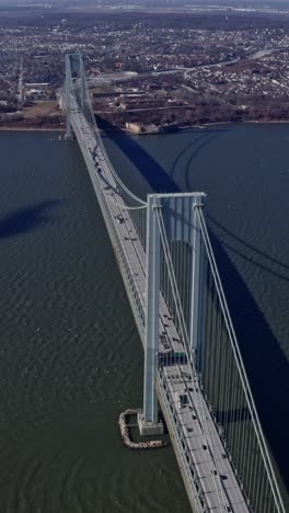 aerial inspection verrazano narrows bridge