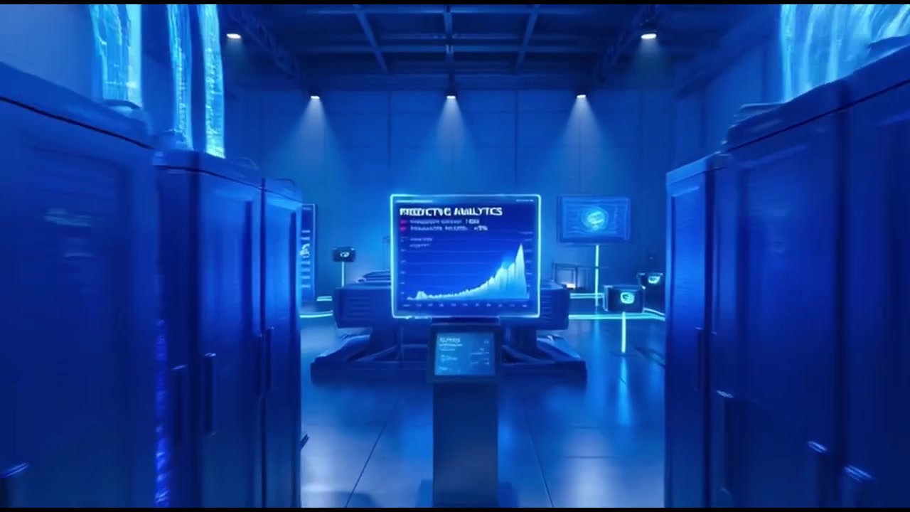 Data Flow and Predictive Analytics in a Modern Digital Banking Server Room