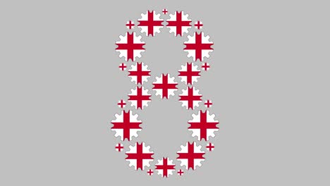 número ocho en inglés