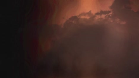 sky with dark clouds and lightning