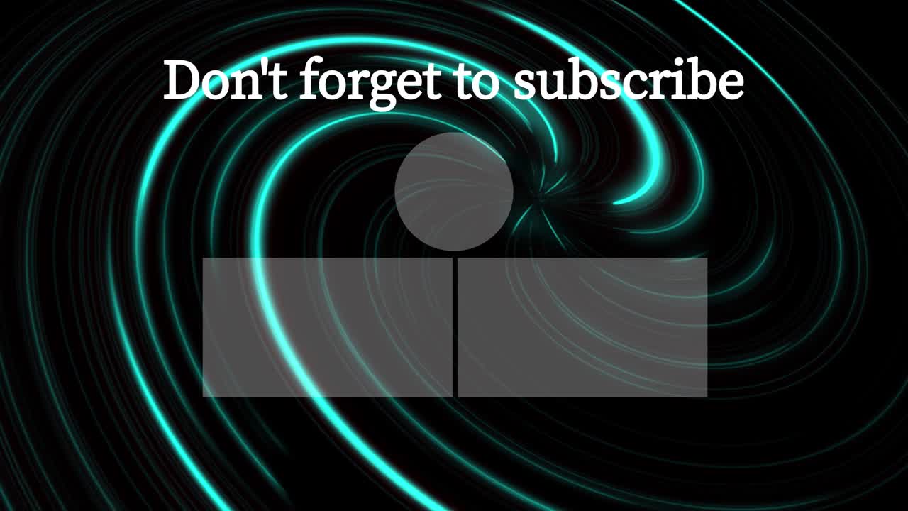 보르텍스 네온 엔드 카드 엔딩 스크린 모션 그래픽