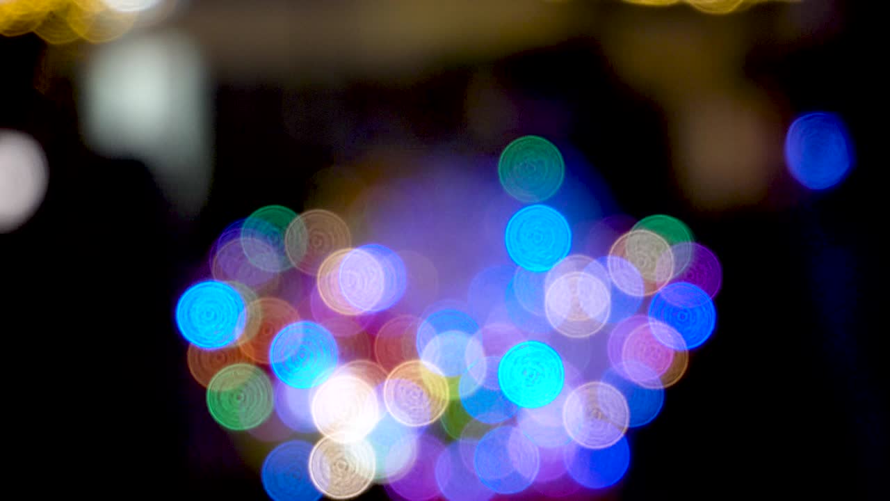 многоцветный мигающий бокех