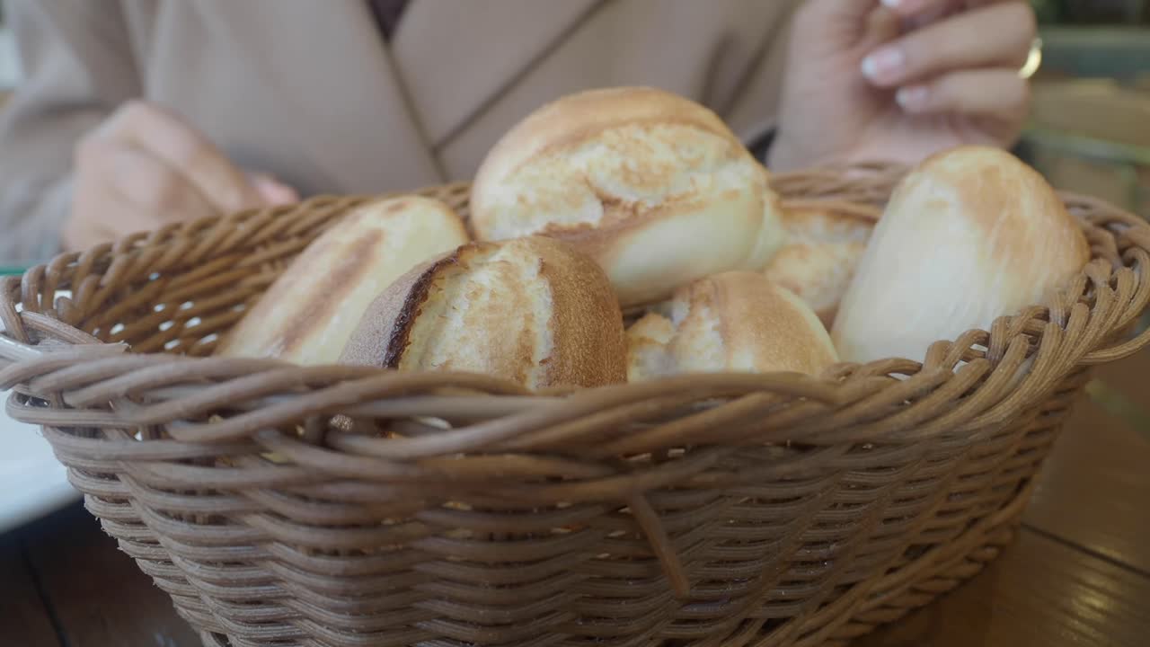 Basket of Bread Rolls