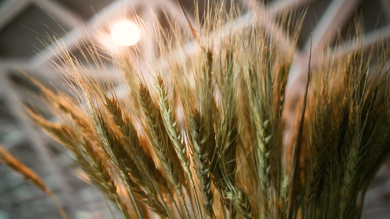 Wheat decoration in a vase