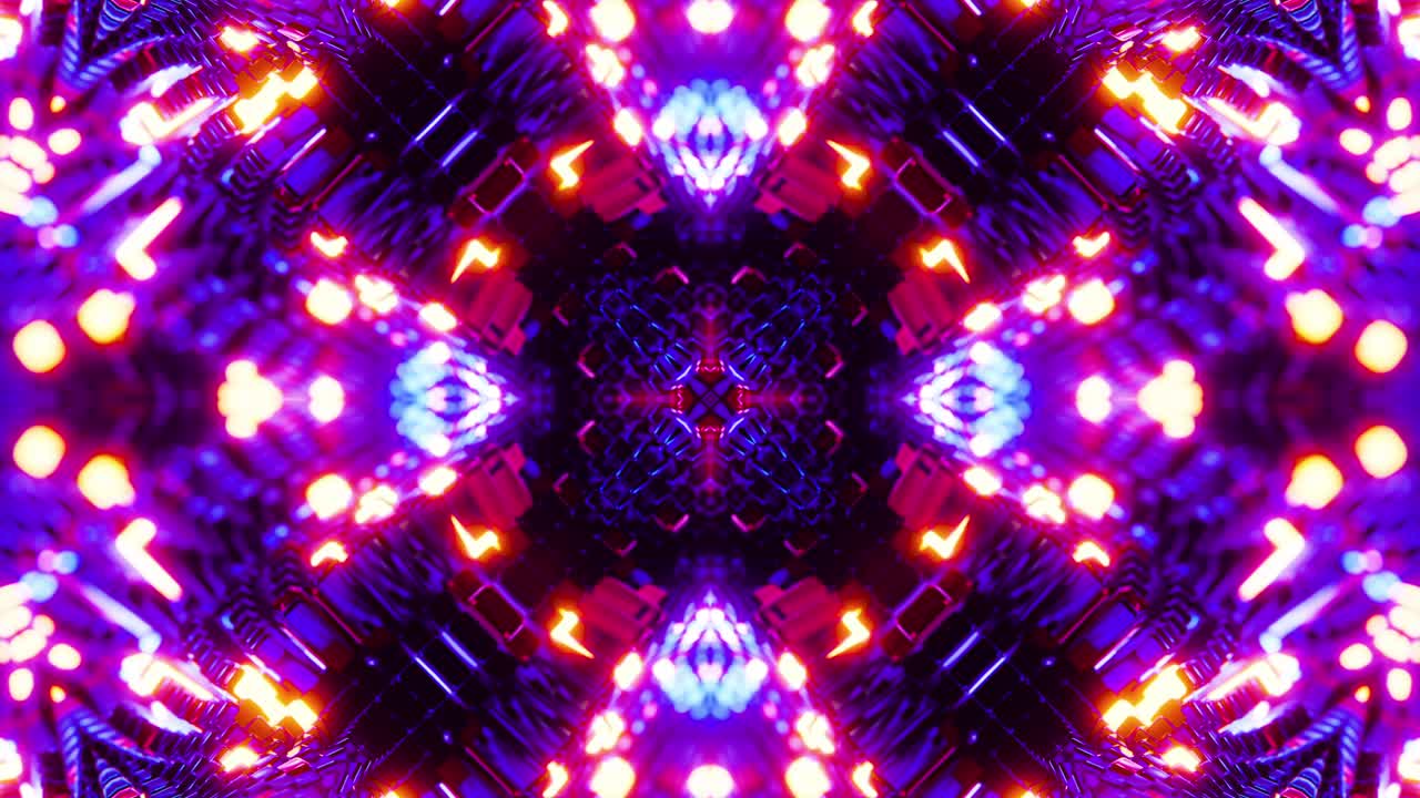 Sfondo animato neon rosso e blu, loop Vj. Animazione a ciclo infinito