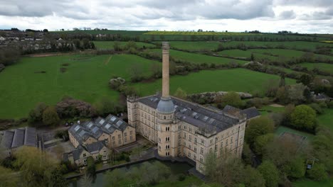 Bliss-Tweed-Mill-Chipping-Norton-Cotswolds-UK-panning-drone-aerial-view