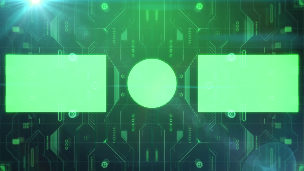 Green Futuristic End Screen
