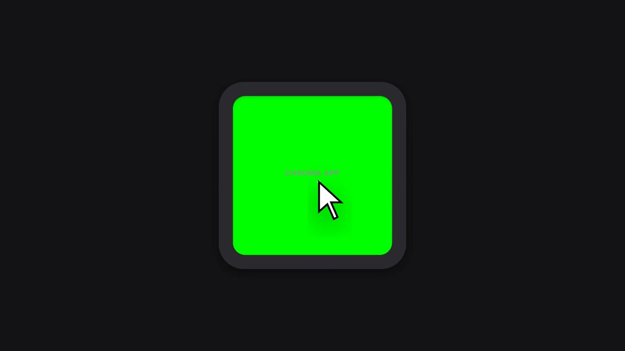 Computer Mouse Cursor Clicking on Green App Icon
