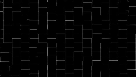 fondo de video de bucle con cubos blancos en movimiento