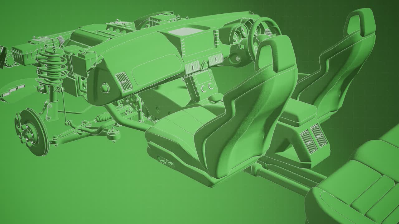 자동차에서 볼 수 있는 엔진과 다른 부분