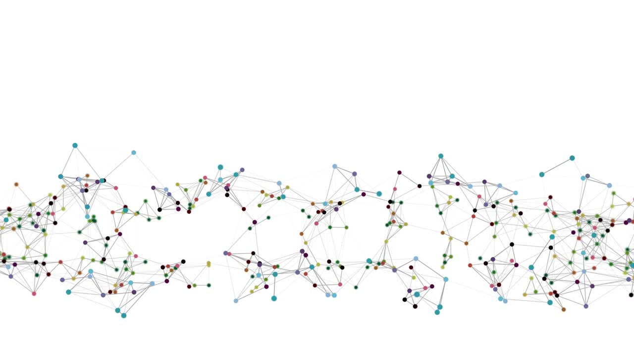 Fantastic plexus animation with modern triangles in slow motion, 4096x2304 loop 4K