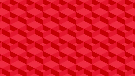 red 3d cube pattern