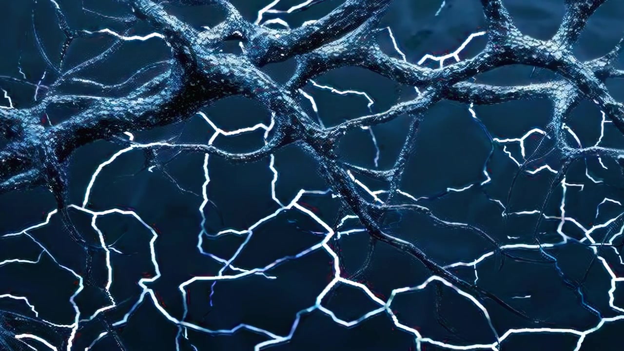 Glowing Neural Network Transmitting Electrical Signals