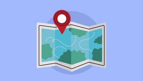 mapa con marcador de ubicación