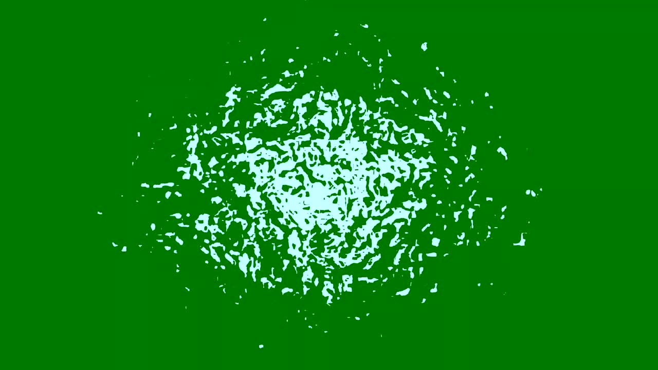 녹색 스크린 배경으로 물 파동 모션 그래픽