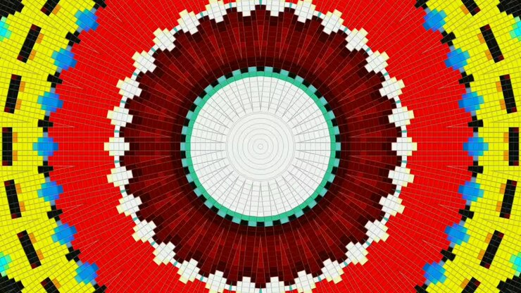 Onde colorate su sfondo bianco - animazione