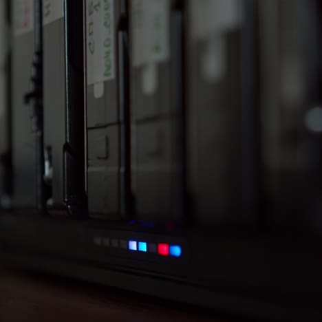 hdd of storage with light