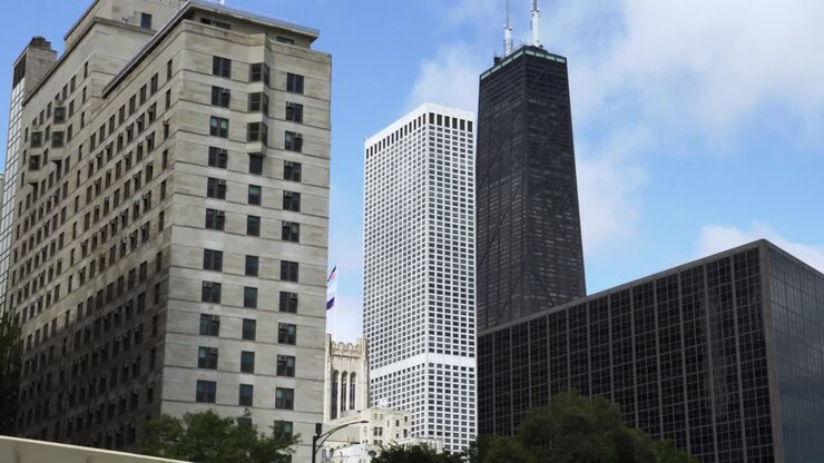 John Hancock Center nel centro di Chicago, Illinois.