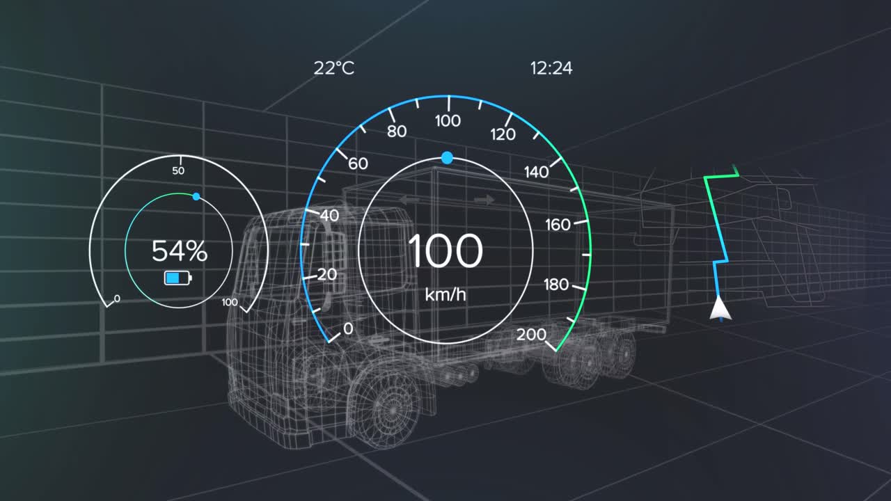 범위 스캐닝을 통해 아이콘으로 연결 네트워크의 애니메이션