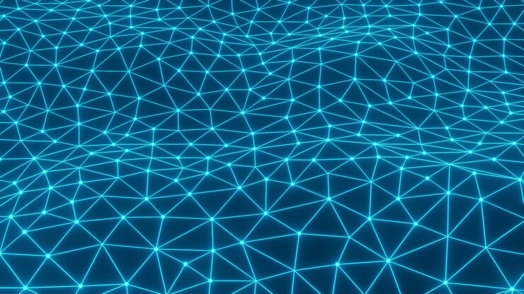 plexus aabstract network business technology background scientifico, illustrazione 3d