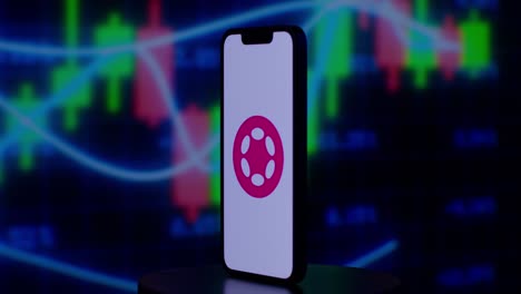 Polkadot-cryptocurrency-price-changes-in-candlesticks