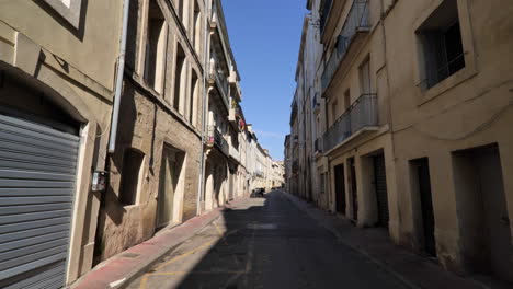 sunny day in montpellier during lockdown france