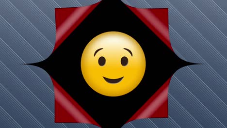 apertura del papel de pared para revelar el emoticono que parpadea