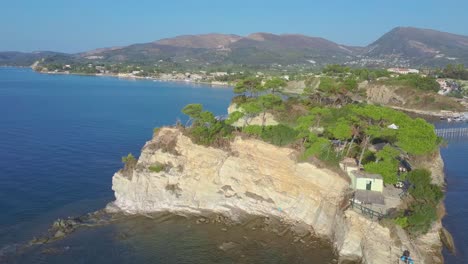 video of famous islet of cameo in agios sostis area of laganas, zakynthos island, ionian greece