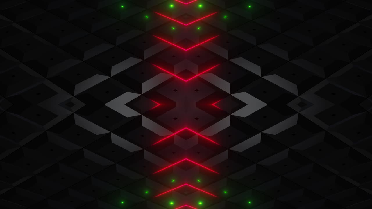 Abstrakt geometrisk neonlysmønster